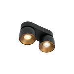 Nordlux Pitcher Faretti Metallo Nero | Adatto per 2x GU10