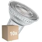 Confezione Multipack 10x Ledvance Faretti LED GU10 PAR16 6.1W 575lm 60D - 927 Bianco Molto Caldo | Miglior Resa Cromatica - Dimmerabile - Sostitutiva 80W